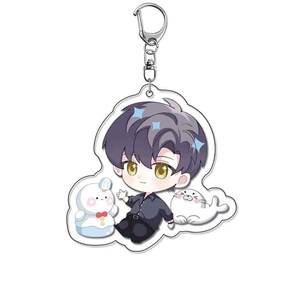 Portachiavi in Acrilico con Ciondolo per Zaino Scolastico, Tema <span class=keywords><strong>Anime</strong></span> e Spazio Profondo, Design Cartoonesco - Product Image 4