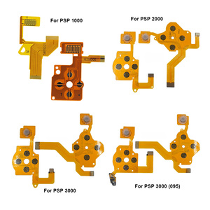 Film de membrane conductrice de remplacement pour les boutons croisés du pavé directionnel gauche et droit pour la console <span class=keywords><strong>PSP</strong></span> 1000 2000 3000, câble flexible de contact - Product Image 1