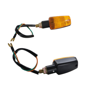 QIDEWIN ไฟเลี้ยวรถจักรยานยนต์ LED สีเหลืองอำพันไฟแสดงสถานะด้านข้างสำหรับการติดตั้งเพิ่มเติมอัพเกรดพลาสติก 1 เลนส์ - Product Image 2