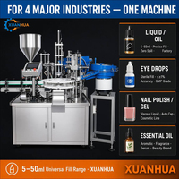 Machine de bouchage rotative automatique XUANHUA pour flacons en verre de 5 à 50 ml, haute précision, pour shampoing, gel, vernis à ongles, eau pure, poudre