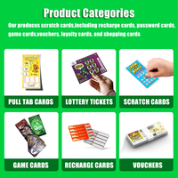 Tarjeta de rascar profesional, tarjetas de lotería, impresión de papel de juego de lotería, boletos de rascar de lotería personalizados para ganancias instantáneas
