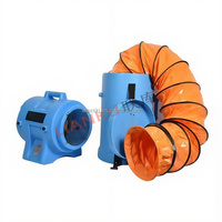 Conduit d'air télescopique flexible ignifuge en PVC de 300 mm x 5 m, certifié ISO, tuyau d'alimentation en air rétractable industriel