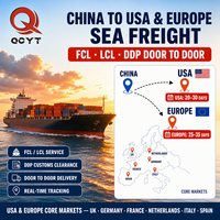 Service de fret maritime d'origine chinoise vers les ports européens et américains avec options FCL et LCL, support de documentation et transport terrestre
