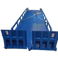 Plataforma Niveladora Móvil Hidráulica de Acero al Carbono Haolong HL-DCQ-10T de 6-15 Toneladas para Carga y Descarga con Montacargas