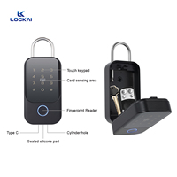 Cerradura Inteligente Digital, Caja de Seguridad Inteligente para Exteriores, Impermeable, con Huella Dactilar, Contraseña, Tarjeta, Control TUYA / TTLock, Aleación de Aluminio