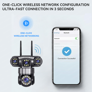 Yoosee 3Screens 4g Sim Card Ultra HD 15MP PTZ Bomber Shape <b>Outdoor</b> Wifi IP CCTV <b>Security</b> Network <b>Wireless</b> <b>Cameras</b> Surveillance - Product Image 5