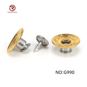 メタルカスタムロゴデニムボタンジーンズセット交換用調節可能なピンパーフェクトフィットインスタントボタンジーンズ用 - Product Image 3