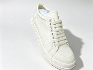 Multi-color <b>Canvas</b> Platform Sneakers <b>Round</b> Toe Lace-up Breathable All-season White Sole - Product Image 4