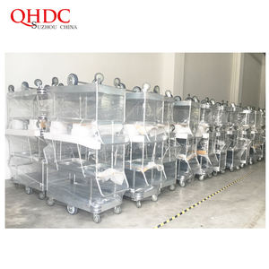 Chariot de manutention à double plateau 6 roues pour entrepôt - Product Image 6