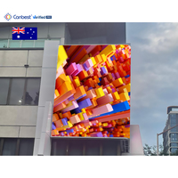 Canbest Apro P5 5.7Mm 3840 + 2880 X5440Mm 12.6 + 9.45 X17.85Ft Panneau d'affichage publicitaire extérieur incurvé en Australie