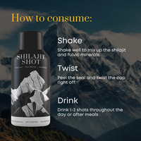Minuman energi Shilajit dengan mineral alami & asam Fulvic untuk peningkatan energi & kinerja penyegaran Stamina meningkatkan OEM/ODM