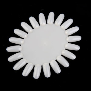 20 échantillons ovales de vernis gel transparent naturel pour présentoir de couleurs d'ongles, idéaux pour les salons de manucure - Product Image 4