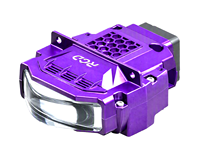 Projecteur LED carré professionnel de qualité supérieure CSP, avec ventilateur turbo haute vitesse, montage standard 3'', 12V, nouveau, violet, bi-faisce, ECE