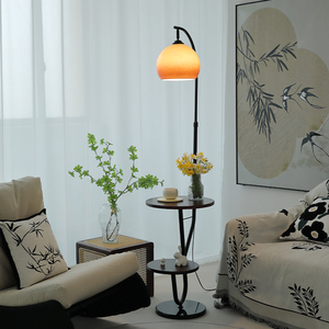 Lampada da Terra Antica per Soggiorno, Accanto al Divano, Lampada da Comodino per Camera da Letto, Lampada d'Angolo Monoblocco - Product Image 6