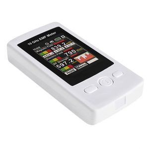 Détecteur EMF multi-champs professionnel 10 GHz, détecte 3 types de rayonnement (MF, EF, RF), avec avertissement lumineux et certifié CE - Product Image 1