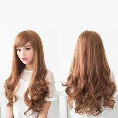 Peluca de pelo largo natural WAve, peluca de moda con estilo de onda suelta, fibra sintética resistente al calor de 10 pulgadas para damas - Product Image 1