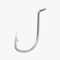 Hameçons circulaires en acier à haute teneur en carbone pour la pêche en mer, la pêche à la mouche, la pêche à la carpe et aux crevettes, vente en gros