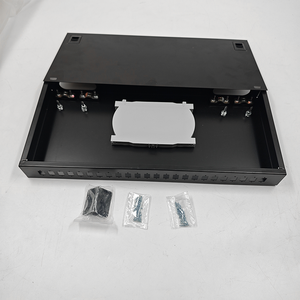 Oem 24/48 Core 1U Rack <span class=keywords><strong>mount</strong></span> trượt ngăn kéo sợi quang Patch Panel với SC nối FTTH ODF Splice Khay 24 cổng - Product Image 2