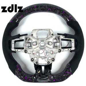 <span class=keywords><strong>Accessori</strong></span> Interni per <span class=keywords><strong>Ford</strong></span> Mustang Shelby GT 2018, Volante Personalizzato in Pelle Scamosciata con Display LED e Fibra di Carbonio Forgiata - Product Image 6