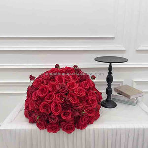 Décoration de mariage, boules florales artificielles, roses rouges en <span class=keywords><strong>soie</strong></span>, jacinthes, centre de table, arrangement floral - Product Image 3