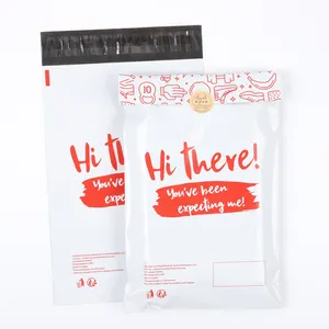 Bolsa de correo de impresión completa multicolor personalizada, autoadhesiva biodegradable, sobre de envío de mensajería, envases de plástico, sobres de polietileno