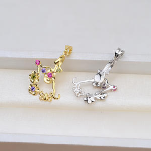 Colgante de Perla Barroca de Plata 925 Hecho a Mano, Accesorio para Mujer, Soporte Vacío de Forma Especial, Collar DIY Compatible con Modelo Wenchi - Product Image 4