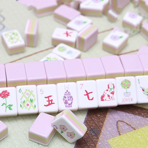 Juego de Mahjong Americano Personalizado para 4 Jugadores, Fichas de Acrílico Morado, Estilo Moderno y Lujoso para Casino - Product Image 3