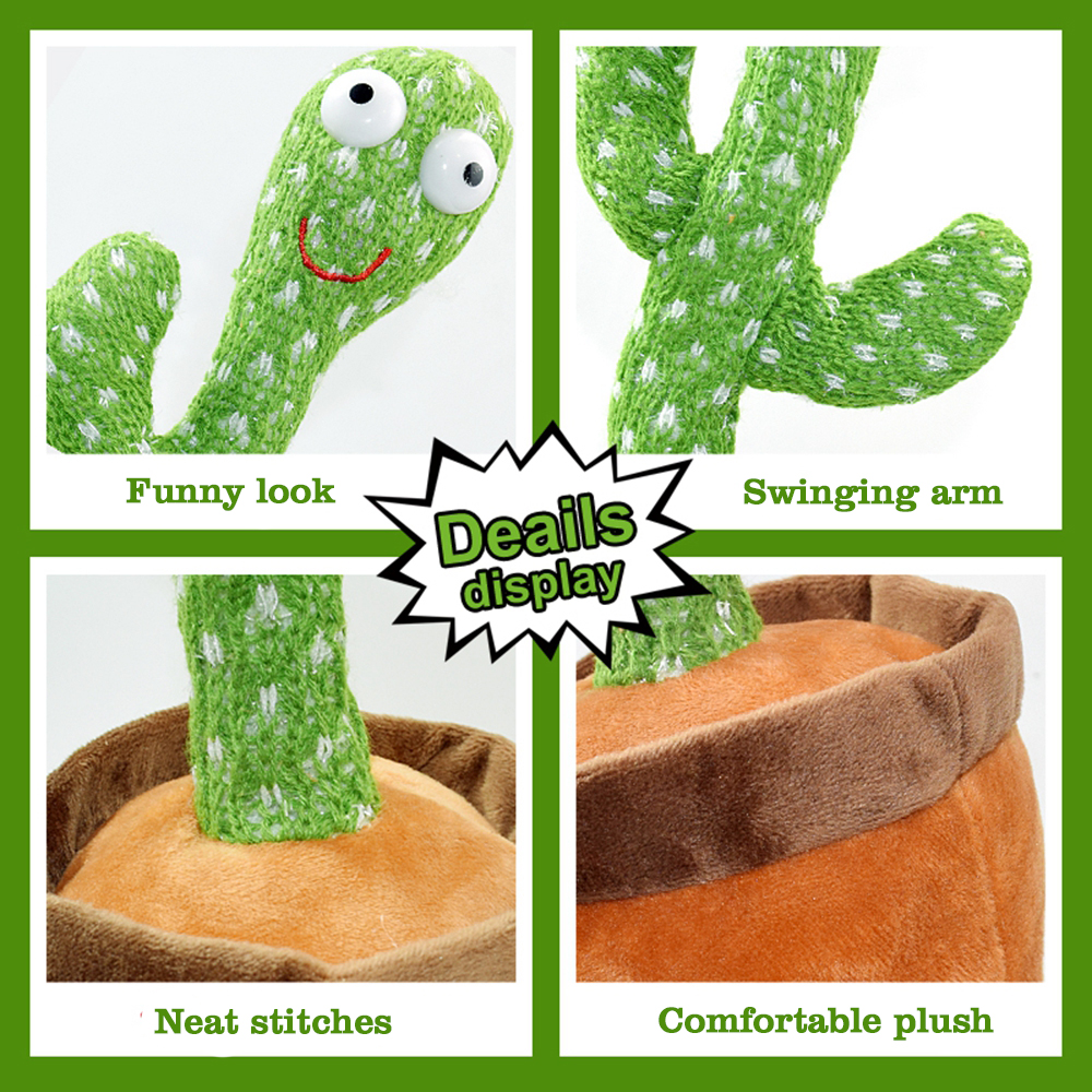 2021 hot selling singing dancing saxophone cactus plant dancing toy electric dancing cactus