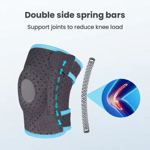 Genouillère de sport pour enfants, genouillère de compression réglable avec support à ressort pour les activités de plein air des enfants - Product Image 4