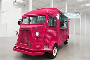 Camionnette alimentaire électrique rétro, directement de l'usine, avec comptoir de préparation de <span class=keywords><strong>Poke</strong></span> réfrigéré électrique commercial pour complexe hôtelier tropical - Product Image 4