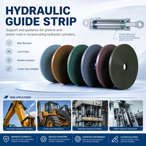 Striscia Guida PTFE Personalizzata 0-63MPa per Movimento Fluido, Striscia Guida a Rullo per Sistema Olio Minerale, Controllo Attrito, Anello Anti-Usura Robusto - Product Image 4