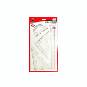 Ensemble de règles Erpsl 30 cm, 4 pièces, outils de géométrie et de mathématiques pour étudiants et enseignants - Product Image 2