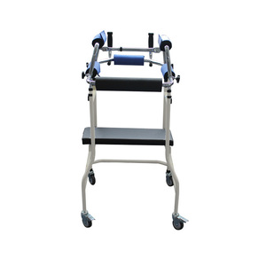Jinyu Walker <b>Rollator</b> With Brake And Seat For Elderly Mobility Assistance Blue Color Manual Operation CE Certified - Product Image 3