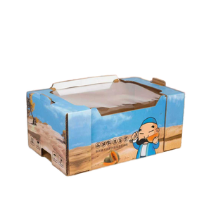 Recyclable Paperboard <b>Fruit</b> Vegetable Packaging <b>Box</b> Custom Flexographic Digital Printing Shipping <b>Box</b> Agriculture Carton Tray - Product Image 1