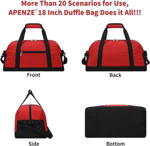 Bolsa de Deporte Impermeable de Gran Capacidad Personalizada para Gimnasio y Viajes, para Hombre y Mujer, Portátil, con Logotipo Impreso - Product Image 4