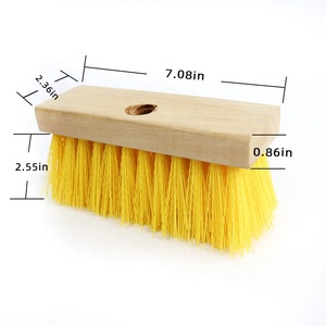 Brosse à récurer pour <span class=keywords><strong>terrasse</strong></span> en <span class=keywords><strong>bois</strong></span> massif poils d'épurateur <span class=keywords><strong>de</strong></span> fibres directs d'usine élimination <span class=keywords><strong>de</strong></span> la saleté robuste conception à la main brosses <span class=keywords><strong>de</strong></span> nettoyage jaune PP - Product Image 3