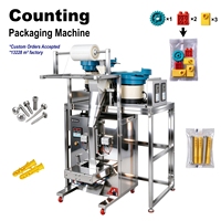 Machine de comptage et d'emballage automatique de pièces métalliques et plastiques avec convoyeur vibrant, sans blocage, scellage double tête