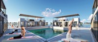 Bateau marin flottant de luxe pour hôtel, Villa flottante, Restaurant d'eau, maison préfabriquée, île d'eau, projet flottant