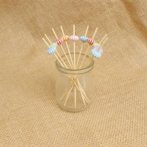 Grosir gigi bambu berbentuk kaktus untuk dekorasi makanan pesta tusuk sate bambu - Product Image 6