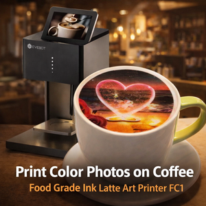 เครื่องพิมพ์ลายลาเต้อาร์ตแบบ 3 มิติ EVEBOT ใช้หมึกกินได้ พิมพ์ภาพลงบนกาแฟด้วยหมึกสำหรับอาหาร เครื่องพิมพ์โฟมเซลฟี่ สำหรับร้านกาแฟและร้านอาหาร - Product Image 6