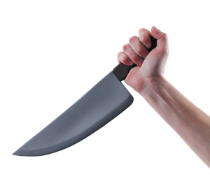 Cuchillo de Juguete de Halloween de Alta Calidad al por Mayor, Cuchillo con Líquido de Sangre, Hoja Sangrante, Plástico ABS, Blanco y Rojo, para Adultos - Product Image 2