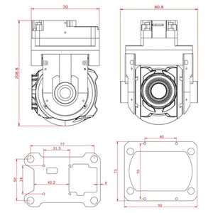 Tarot TL10X-T2D Gimbal de caméra à 2 axes avec zoom optique 10X et sortie HDMI pour drone FPV à voilure fixe et multirotor - Product Image 6