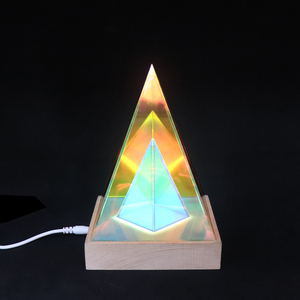Hot Bán 3D Ma Thuật Đèn Tam Giác 3D Đảng Ánh Sáng Acrylic Ma Thuật Cube <span class=keywords><strong>LED</strong></span> Ánh Sáng Ban Đêm Cho Phòng Ngủ Trang Trí - Product Image 3