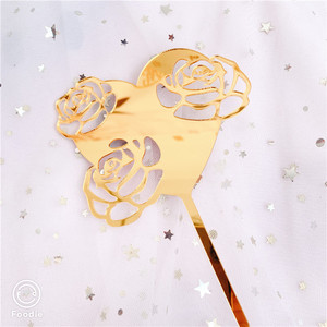 Honey And Sweetness Acrylic <b>Cake</b> Topper With Love Heart Rose Rings Valentine Wedding Decor For <b>Cake</b> <b>Decorating</b> <b>Supplies</b> - Product Image 5
