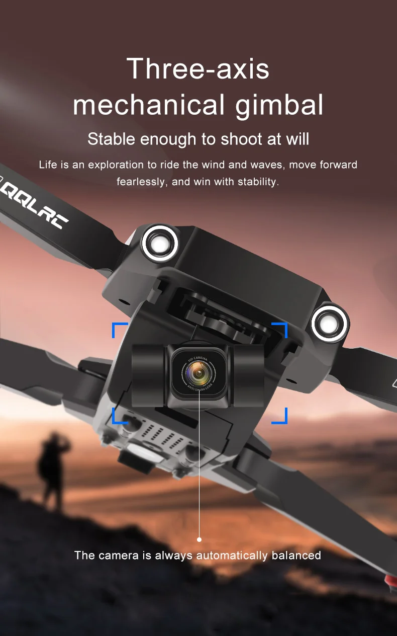 U8 Drone, camera is always automatically balanced 'QQLRZ' . gimbal is