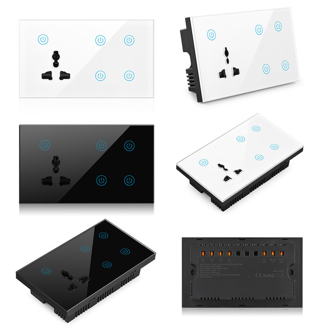 Zigbee 4 Gang Smart Switch and Smart Socket