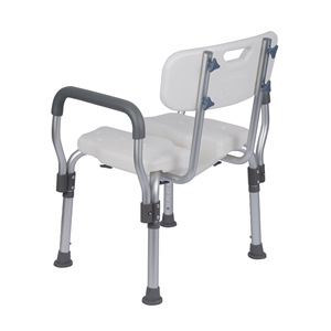 Adjustable Height Non-Slip Shower <strong>Chair</strong> with Back for <strong>Elderly</strong> and Disabled Home Care Bathroom Rehabilitation Therapy Supply - Product Image 3