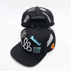 Gorra Snapback Personalizada Unisex de 5 Paneles, 100% Algodón, Lona Vaquera, Visera Plana, Bordado 3D, Logotipo de Dibujos Animados, Estilo Hip Hop, Deportiva - Product Image 2