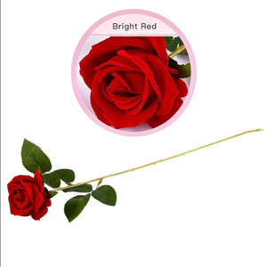 China Manufacturer New Product Realistic Custom Artificial Velvet Roses <strong>Flowers</strong> Perfect for Wedding Decorations - Product Image 3