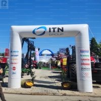 Arco Inflable Cuadrado de 6m*4m Personalizado, Arco Inflable para Línea de Meta/Arranque, para Carreras/Promoción Comercial/Eventos Deportivos/Tiendas